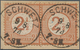 17863 Deutsches Reich - Brustschild: 1874, 2 1/2 Gr. Perfektes Waagerechtes Zentriertes Luxuspaar, Glaskla - Unused Stamps