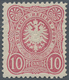 17888 Deutsches Reich - Pfennige: 1875, 10 Pfge. Lilarot Mit Verschmälertem Format Ungebraucht Mit Vollem - Covers & Documents