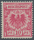 17899A Deutsches Reich - Krone / Adler: 1889: 10 Pfg. Krone/Adler In Der äußerst Seltenen Farbe MAGENTA, Po - Unused Stamps