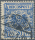 17904 Deutsches Reich - Krone / Adler: 1889: 20 Pfg Ultramarinblau Mit Sehr Seltenem Plattenfehler "Linke - Unused Stamps
