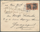 17911 Deutsches Reich - Germania: 1901, 30 Pfg. Reichspost Im Waagerechten Paar Auf Eingeschriebenem Übers - Unused Stamps