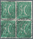 17982 Deutsches Reich - Inflation: 1923, Ziffer 30 Pf (Wz Waffeln) Im 4er-Block, Sauber Entwertet Mit Vier - Covers & Documents