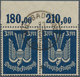 17993 Deutsches Reich - Inflation: 1922, 3 M. Holztaube, Graublau / Dunkelgrau, Gest. Im Waagerechten Paar - Covers & Documents