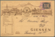 18298 Deutsches Reich - Privatpost (Stadtpost): GIESSEN : Portomarke 0,10 Mark Gezähnt Mit Viol. L4 ''Stadt - Private & Local Mails