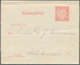 18303 Deutsches Reich - Privatpost (Stadtpost): HAMBURG, Privatpost 10 (Pf) Rosa, 3teiliger Kartenbrief Mi - Private & Local Mails