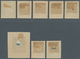 18364 Deutsches Reich - Besonderheiten: 1918 Ca., Komplette Serie Von 8 Essays In Unterschiedlicher Zeichn - Sonstige & Ohne Zuordnung