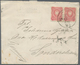 18402 Deutsche Post In China - Vorläufer: 1888. Brief Von "Shanghai 2.6.88" Mit Waagr. Paar 10 Pfg Adler N - China (offices)