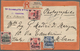 18460 Deutsche Post In China - Besonderheiten: 1909 (26.6.), 2x 4 C., 10 C. Und 20 . (Frankatur Leichte Be - China (offices)