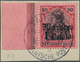 18481 Deutsche Post In Marokko: 1911, 1 P Auf 80 Pf. Germania, Tadellose Marke Vom Linken Bogenrand Auf Br - Morocco (offices)