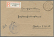 18565A Deutsche Post In Der Türkei - Besonderheiten: 1918, R-Zettel "K.D. Feldpoststation 372" (Einfeldt Nr - Turkey (offices)