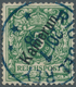 18666 Deutsche Kolonien - Kamerun: 1897, 5 Pfg. Opalgrün Mit Klarer Entwertung Durch BLAUEN K1 "RIO DEL RE - Cameroun