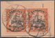 18678 Deutsche Kolonien - Kamerun - Stempel: 1911 DUALA A - Postanweisungsabschnitt Mit Waagerechtem Paar - Cameroun