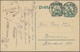 18682 Deutsche Kolonien - Kamerun - Besonderheiten: 1915 (3.9.), Violetter Gummi-Typensatz-Stempel "Censie - Cameroun