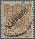 18687 Deutsche Kolonien - Karolinen: 1899. 3 Pf Krone/Adler "Karolinen" (48°) Mit Tagesstempel "PONAPE 7/1 - Caroline Islands