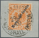 18768 Deutsche Kolonien - Marshall-Inseln: 1899, 25 Pfg. Berliner Ausgabe Gelblichorange Mit Stempel "JALU - Marshall Islands