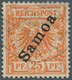 18798 Deutsche Kolonien - Samoa: 1900: 25 Pfg Mit Überdruck "Samoa" Mit Plattenfehler Der Urmarke "I In Re - Samoa