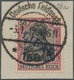 18871 Deutsche Besetzung I. WK: Postgebiet Ober. Ost - Libau: 1919, 50 Pfg. Germania Mit Violettem Aufdruc - Occupation 1914-18