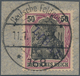 18872 Deutsche Besetzung I. WK: Postgebiet Ober. Ost - Libau: 1919, 50 Pfg. Germania Mit Violettem Aufdruc - Occupation 1914-18