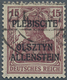 18889 Deutsche Abstimmungsgebiete: Allenstein: 1920, 15 Pf Freimarke Germania Mit Höherstehendem Aufdruck - Sonstige & Ohne Zuordnung