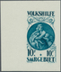 18989 Deutsche Abstimmungsgebiete: Saargebiet: 1928, Volkshilfe Gemälde I, Seltene Probe In Blau Mit Abwei - Other & Unclassified