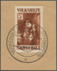 19015 Deutsche Abstimmungsgebiete: Saargebiet: 1931: Volkshilfe Gemälde (IV) 5 Fr (+ 5 Fr) Schwärzlichbrau - Other & Unclassified