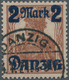 19067 Danzig: 1920, 2 M. Auf 35 Pf. Gestempelt Mit Aufdruckfehler Bruch Durch "zi" In Danzig, Einwandfreie - Other & Unclassified
