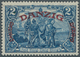 19073 Danzig: 1920, 2 M. Großer Innendienst, Postfrisches Kabinettstück, Signiert Richter Und Fotoattest G - Other & Unclassified
