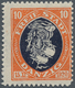19075 Danzig: 1921, 10 Pfg. Kogge Mit Kopfstehendem Mittelstück, Postfrisch, Tadellos, Signiert Soecknick - Sonstige & Ohne Zuordnung