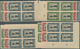 19098 Danzig: 1929, Neptunbrunnen, 8 Viererblocksätze Vom Rand Bzw. Eckrand, Einelne Werte Angetrennt, Mi. - Other & Unclassified