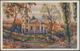 19205 Sudetenland - Konstantinsbad: 16.10.1938 - Unfrankierte Colorpostkarte Nach Deutschland Mit Violette - Sudetenland