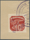 19240 Sudetenland - Reichenberg: 1938, Zeitungsmarke 10 H Mit Diagonalem, Seitenverkehrt Stehendem Handste - Sudetenland