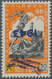 19313 Dt. Besetzung II WK - Belgien: 1943, Aufdruckausgabe + 50 Fr. Orange Mit Kopftstehenem Aufdruck, Pos - Occupation 1938-45