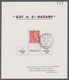 19380 Dt. Besetzung II WK - Frankreich - St. Nazaire: 1944-45, Zwei Seltene Gedenblätter Im Format 116 X 1 - Occupation 1938-45