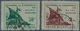 19384 Dt. Besetzung II WK - Frankreich - St. Nazaire: 1945, 50 C. Und 2 Fr. Freimarken Der Handelskammer S - Occupation 1938-45