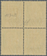 19528 Dt. Besetzung II WK - Zante: 1943, "25 C. Schwarzgrün" Im Postfrischen Viererblock, Dabei Die Marke - Occupation 1938-45
