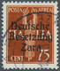 19561 Dt. Besetzung II WK - Zara: 1943, Flugpost 75 C Gelbbraun "Deutsche Besetzung Zara", Aufdruck-Type I - Occupation 1938-45