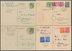 19810 Alliierte Besetzung - Ganzsachen: 1948, Partie Mit 7 Gebrauchten Ganzsachenkarten, Dabei Einschreibe - Autres & Non Classés