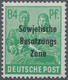 20145 Sowjetische Zone - Allgemeine Ausgaben: 1948, Arbeiter 84 Pf. Mit DOPPELTEM Aufdruck "Sowjetische Be - Andere & Zonder Classificatie