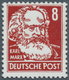 20202 DDR: 1953, 8 Pfg. Marx Bräunlichrot, Wasserzeichen 2 YI, Postfrisches Luxusstück, Signiert, Fotoatte - Sonstige & Ohne Zuordnung