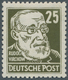 20214 DDR: 1953, 25 Pfg. Virchow, Gestrichenes Papier, Wasserzeichen X II, Postfrisch, Unsigniert. Fotobef - Other & Unclassified