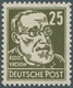20217 DDR: 1925, Postfrisch, '25 Pfg. Persönlichkeiten Auf Gewöhnlichem Papier' Mit Plattenfehler: 'Punkt - Other & Unclassified
