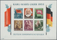 20244 DDR: 1953, Blockausgaben Karl-Marx-Jahr, Gezähnt Und Geschnitten Mit Wasserzeichen2 Y II, Postfrisch - Other & Unclassified