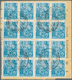20250 DDR: 1953, 12 Pf Dkl'türkisblau Fünfjahrplan, 20 Stück Als Portogerechte Massen-MeF Auf Paketkarte V - Other & Unclassified