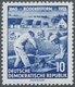 20256 DDR: 1956, 10 Jahre Bodenreform, 10 Pf. Postfrisch Mit Seltenem Wasserzeichen DDR Und Posthorn Senkr - Other & Unclassified