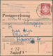 20367 DDR - Dienstmarken A (Verwaltungspost B): 1954, 30 Pf Bräunlichrot, EF Auf Postanweisung über 15,40 - Other & Unclassified