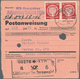 20368 DDR - Dienstmarken A (Verwaltungspost B): 1954, 30 Pf Bräunlichrot, Waager. Paar Als MeF Auf Postanw - Other & Unclassified