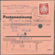 20377 DDR - Dienstmarken A (Verwaltungspost B): 1954, 2 X 30 Pf Bräunlichrot, MeF Auf Postanweisung über 2 - Other & Unclassified