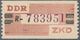 20400 DDR - Dienstmarken B (Verwaltungspost A / Zentraler Kurierdienst): 1959, 20 Pfg R = Erfurt, Tadellos - Other & Unclassified