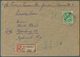 20512 Berlin: 1948, 84 Pf Schwarzaufdruck Auf Einschreib-Fernbrief Aus BERLIN-SPANDAU 1, 1.49 Mit R-Zettel - Other & Unclassified