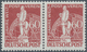 20540 Berlin: 1949, 60 Pfg. "Stephan", Postfrisches Luxus-Paar, Linke Marke Mit Dem Plattenfehler "Spitze - Sonstige & Ohne Zuordnung